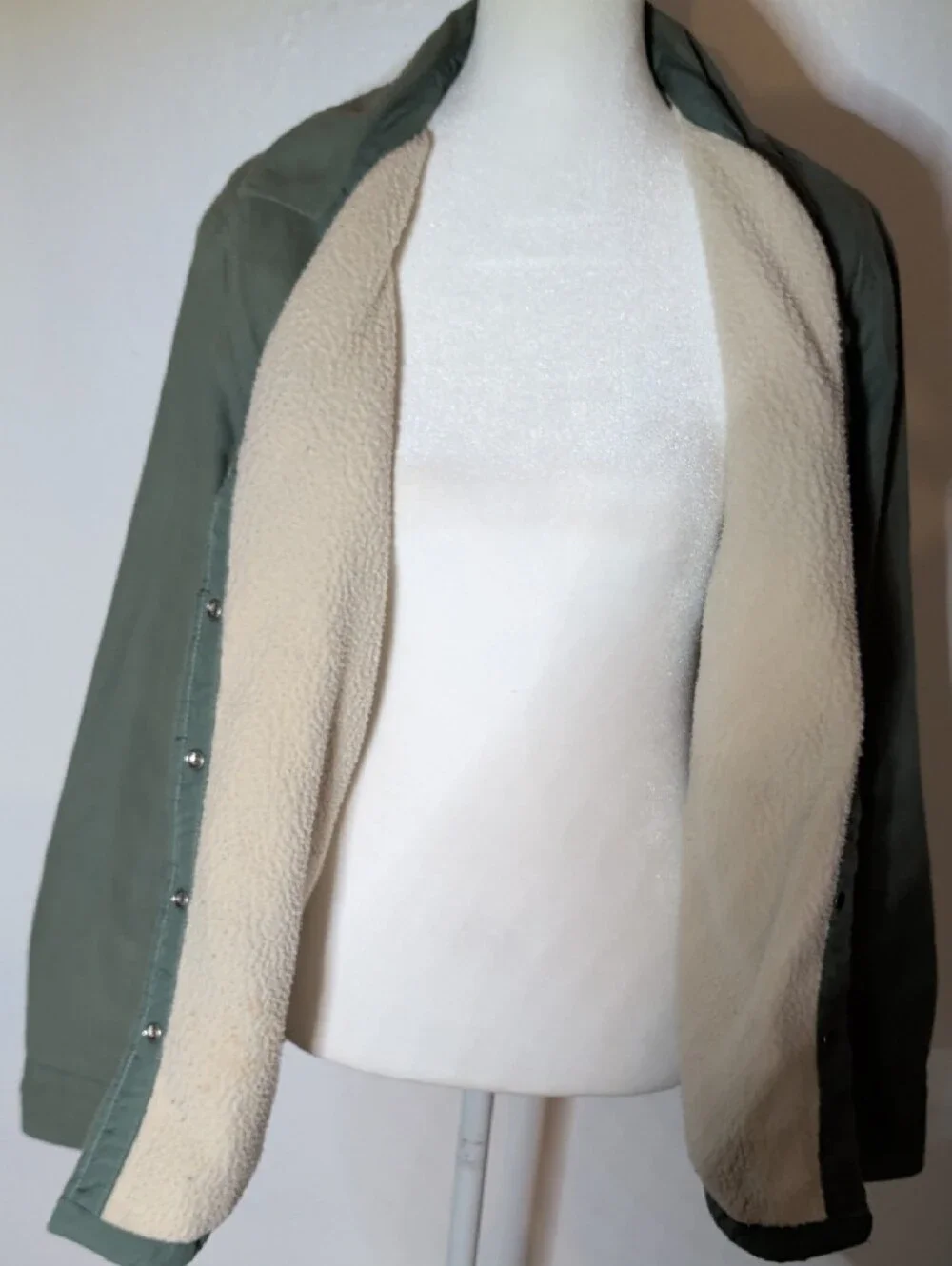 The North Face Olive Green Sherpa-Lined Field Jacket